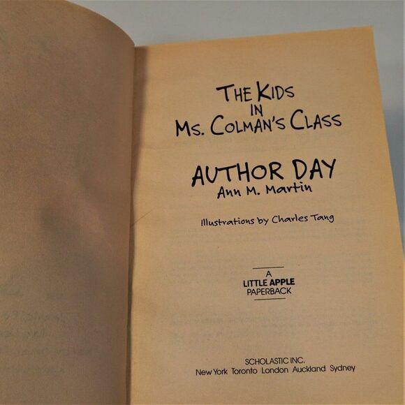 Author Day by Ann M Martin Kids in Ms Colman's Class 1996 Scholastic Paperback - Picture 6 of 9